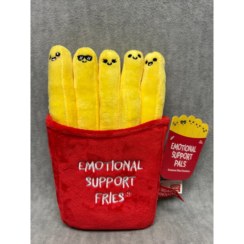Emotional Support Fries Plush Pals Red Yellow Stuffed Toy New with Tags